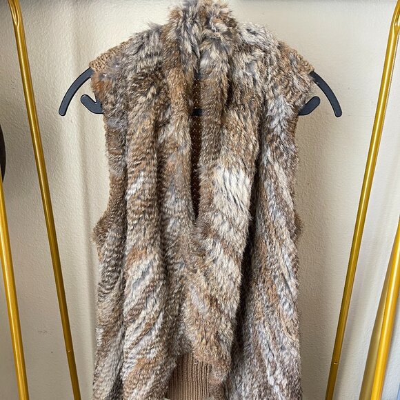 Bagatelle XS Real Rabbit Fur Vest Luxe Layer for Fall/Winter - Picture 1 of 12